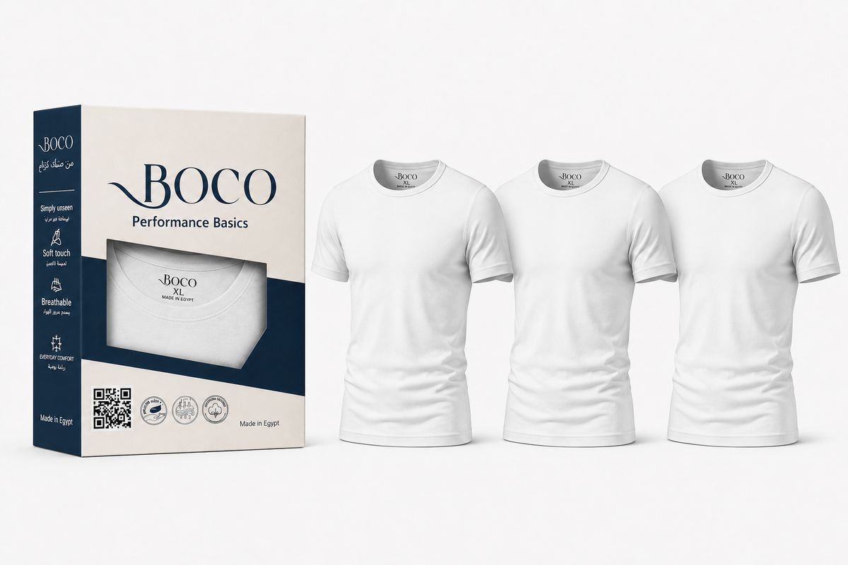 Men's Cotton Half Sleeve Undershirt – 3-Pack