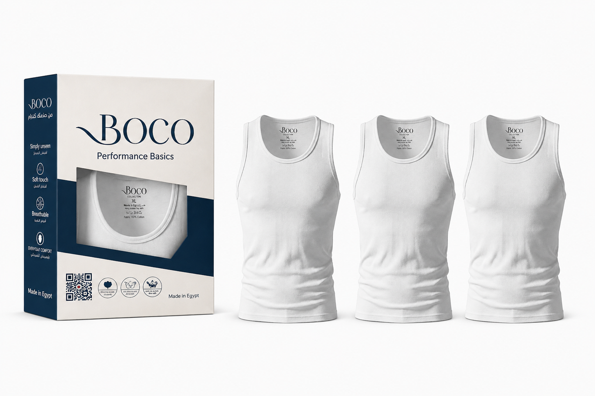 Men's Cotton Sleeveless Undershirt – 3-Pack